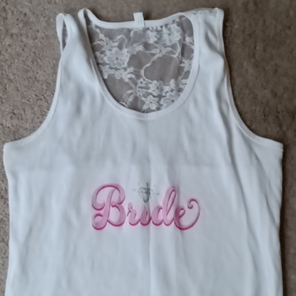 Bride tank top